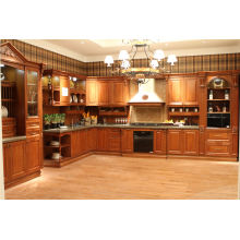 Meubles de cuisine Cabinet de cuisine en bois massif de luxe
